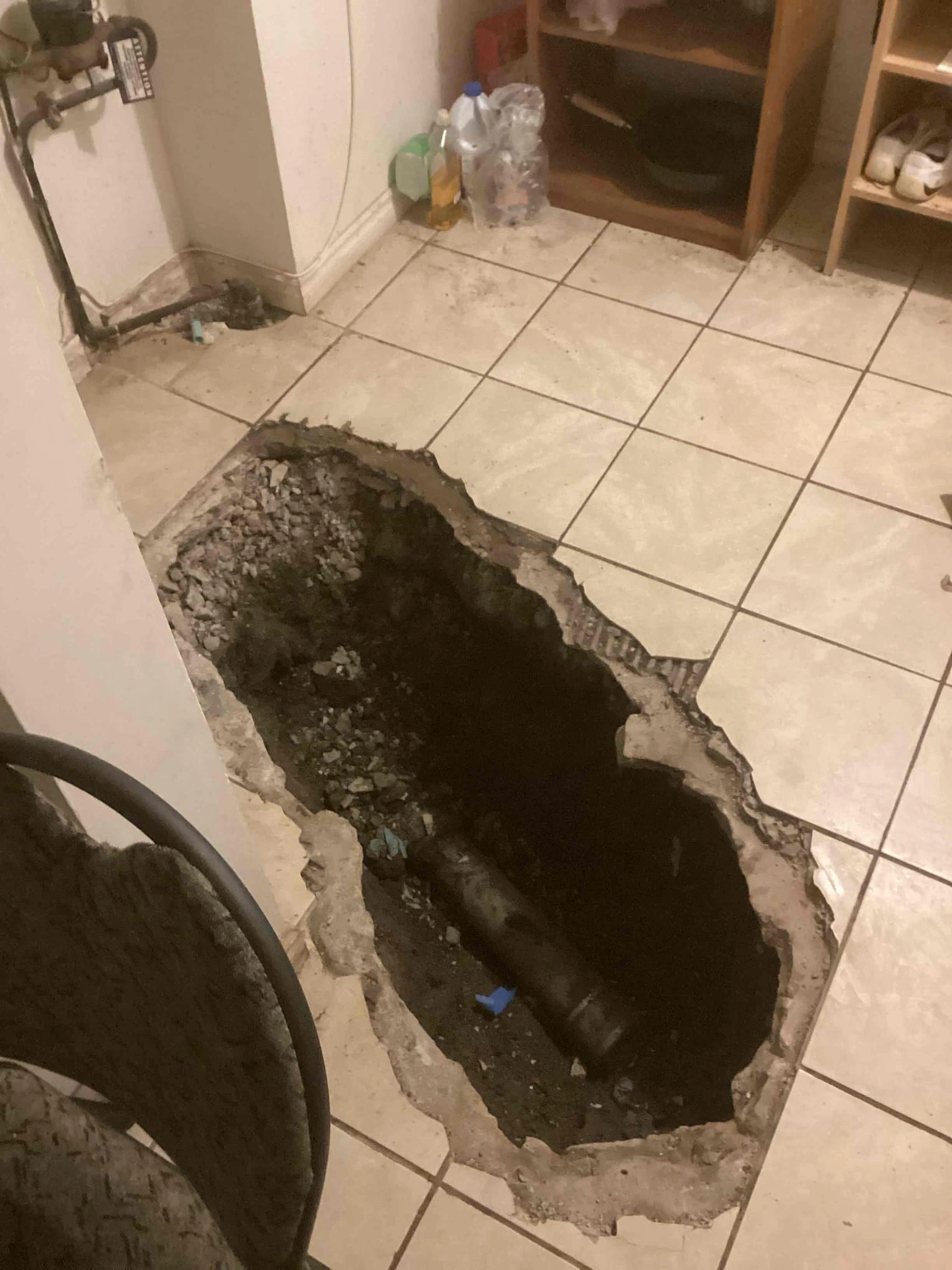 initial flooring inspection.