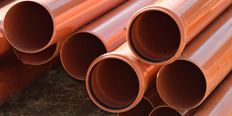 Clay sewer pipes