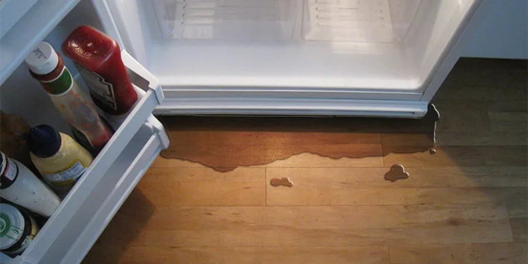 Leaking refrigerator