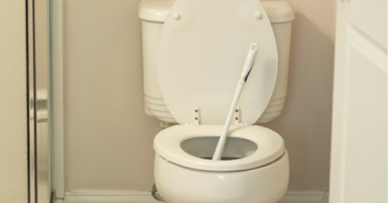 clogged toilet