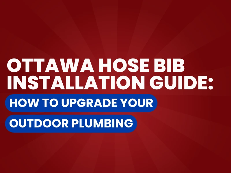 Hose bib installation graphic.