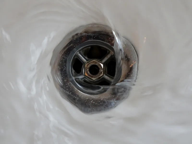 clogged drain.