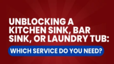 Unblocking a kitchen sink