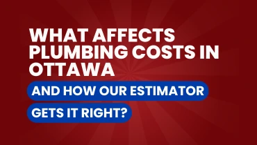 What Affects Plumbing Costs in Ottawa graphic.