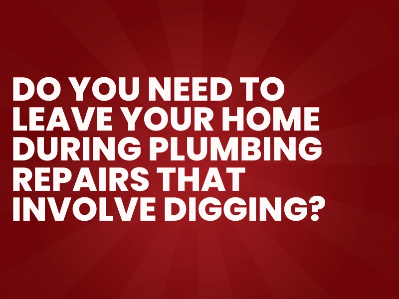Plumbing digging repair image.